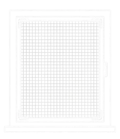 pictogramme d'une moustiquaire à cadre fixe