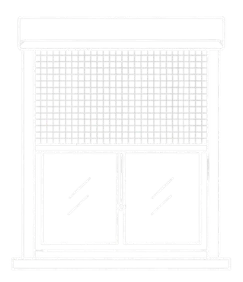 pictogramme d'une moustiquaire enroulable